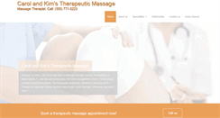 Desktop Screenshot of carolandkimmassage.com